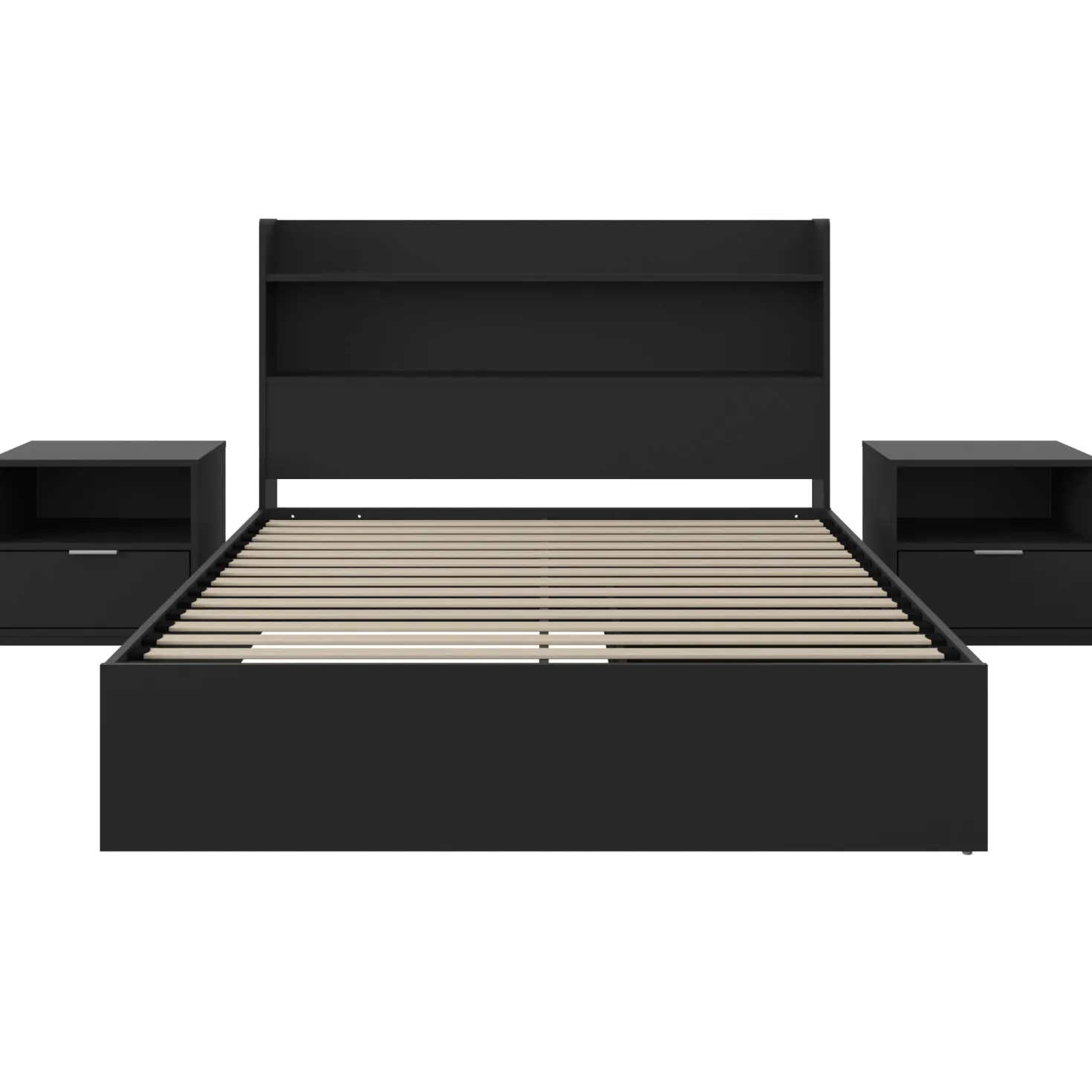 Ensemble lit double avec rangement (54") - 4mcx - Nexera