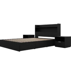 Ensemble lit double avec rangement (54") - 4mcx - Nexera