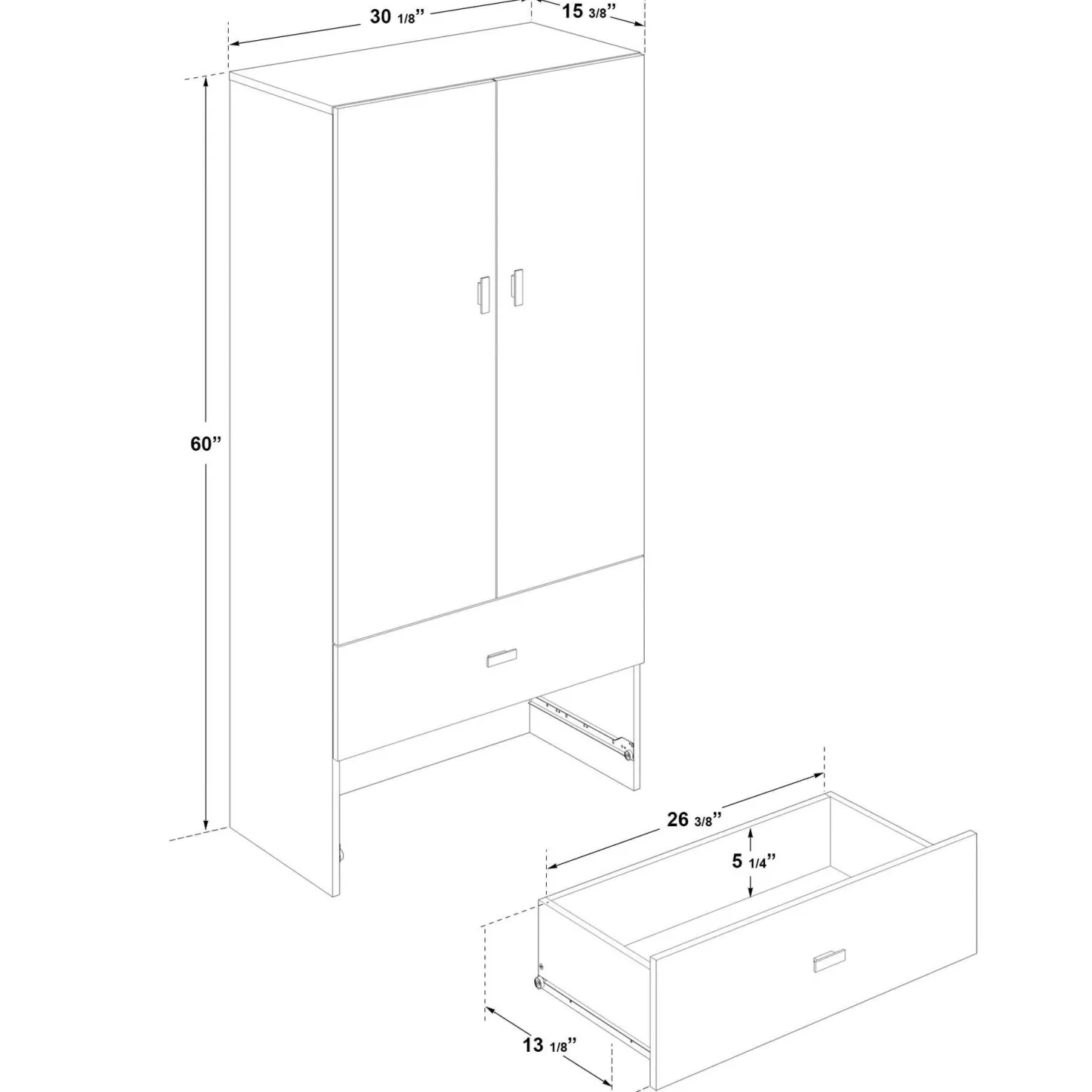 Ensemble lit double (54") - 5 mcx