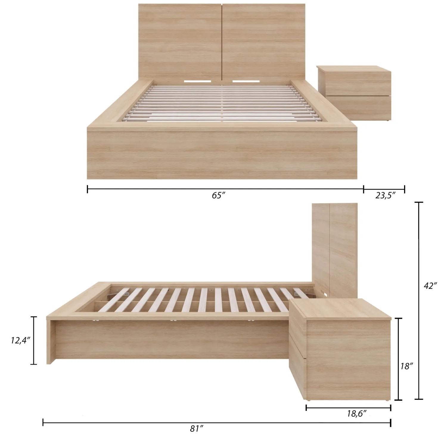 Ensemble lit double (54") - 3mcx - Nexera