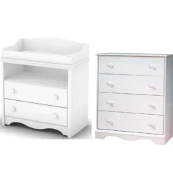 Ensemble table à langer et commode 4 tiroirs - South Shore