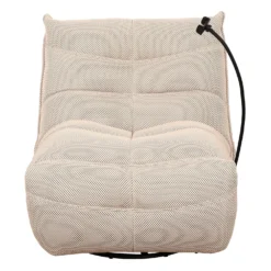 Fauteuil berçant inclinable avec support à cellulaire - beige