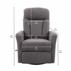 Fauteuil berçant pivotant inclinable