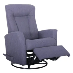 Fauteuil berçant pivotant inclinable - gris