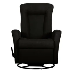 Fauteuil berçant pivotant inclinable - noir