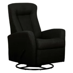 Fauteuil berçant pivotant inclinable - noir