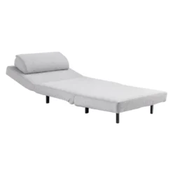 Fauteuil convertible pivotant - gris