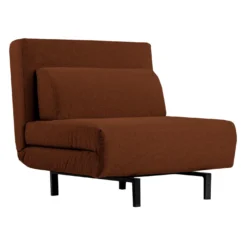 Fauteuil convertible pivotant - rouille