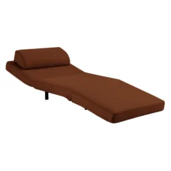 Fauteuil convertible pivotant - rouille