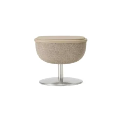 Fauteuil de massage inclinable électrique avec ottoman en cuir synthétique - beige