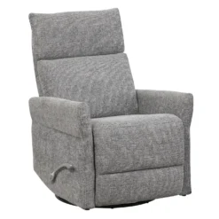 Fauteuil inclinable berçant et pivotant - gris foncé
