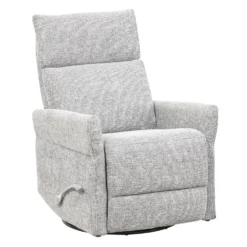 Fauteuil inclinable berçant et pivotant - gris pâle
