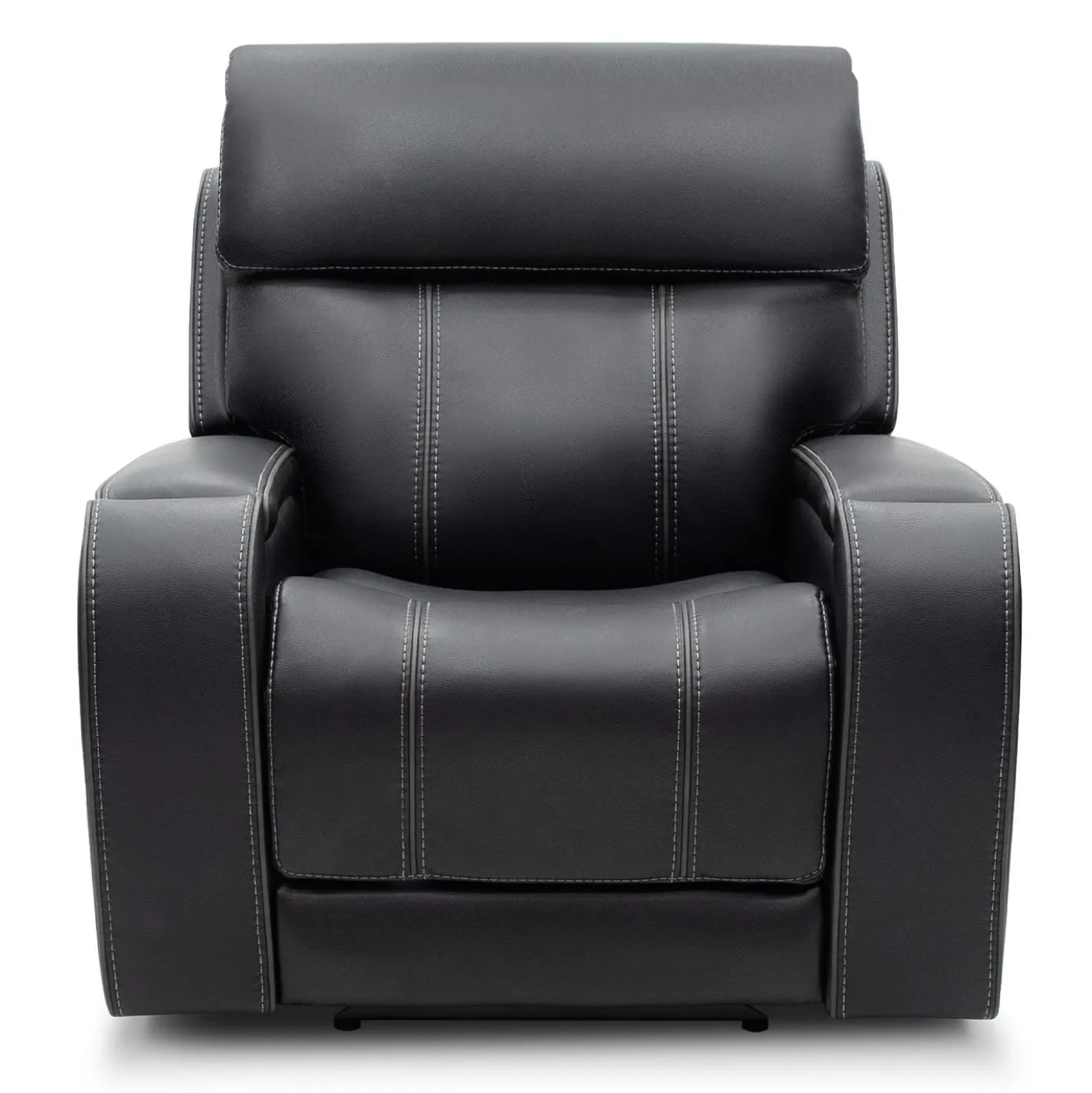 Fauteuil inclinable électrique avec appui-tête ajustable, commandes rétractables et système de son immersif