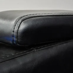 Fauteuil inclinable électrique avec rangement, porte-gobelets et éclairage DEL - noir