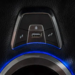 Fauteuil inclinable électrique avec rangement, porte-gobelets et éclairage DEL - noir