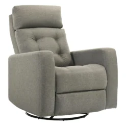 Fauteuil inclinable électrique berçant et pivotant avec appui-tête ajustable