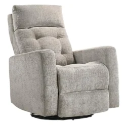 Fauteuil inclinable électrique berçant et pivotant avec appui-tête ajustable
