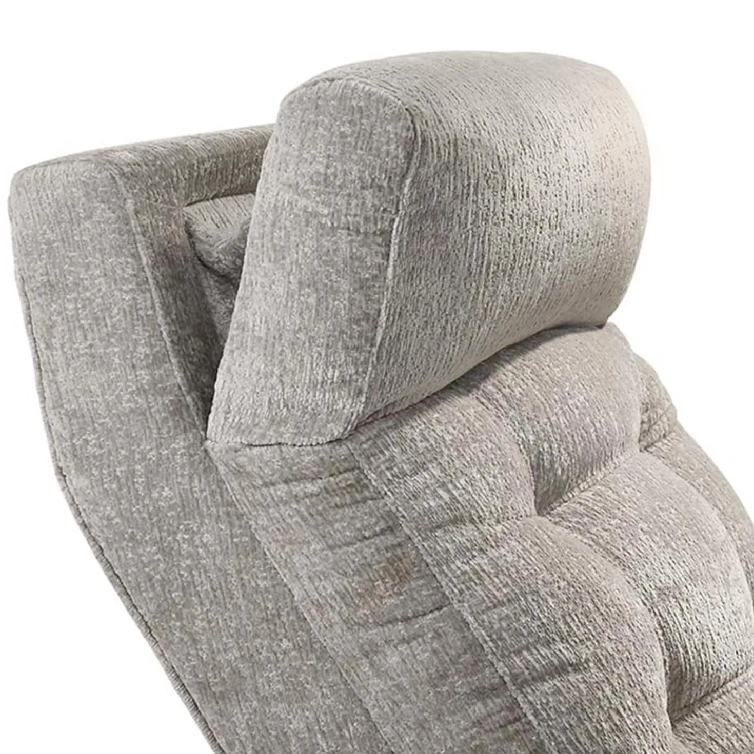 Fauteuil inclinable électrique berçant et pivotant avec appui-tête ajustable