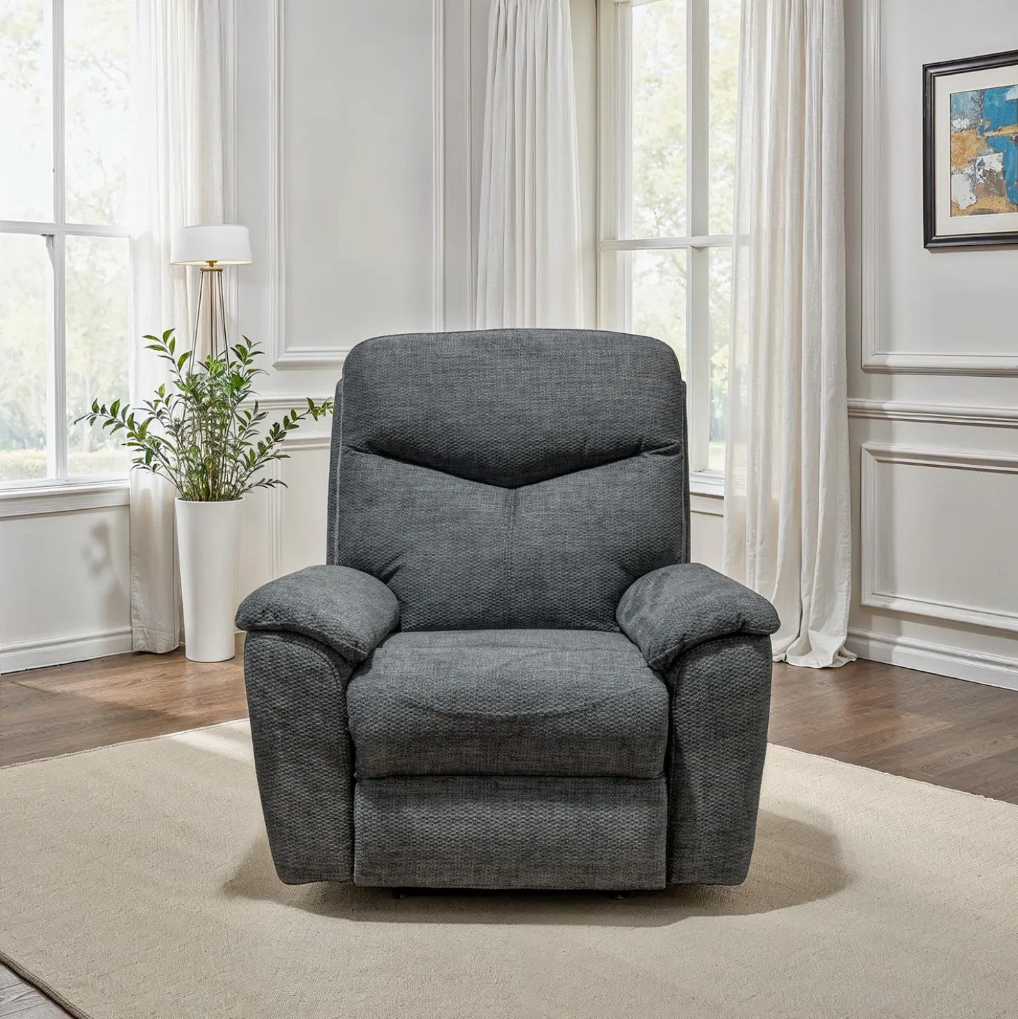 Fauteuil inclinable électrique - gris