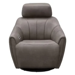 Fauteuil inclinable pivotant électrique avec système audio intégré - gris