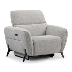 Fauteuil électrique inclinable avec appui-tête ajustable - tissu