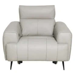Fauteuil électrique inclinable en cuir véritable