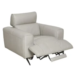 Fauteuil électrique inclinable en cuir véritable