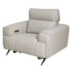 Fauteuil électrique inclinable en cuir véritable