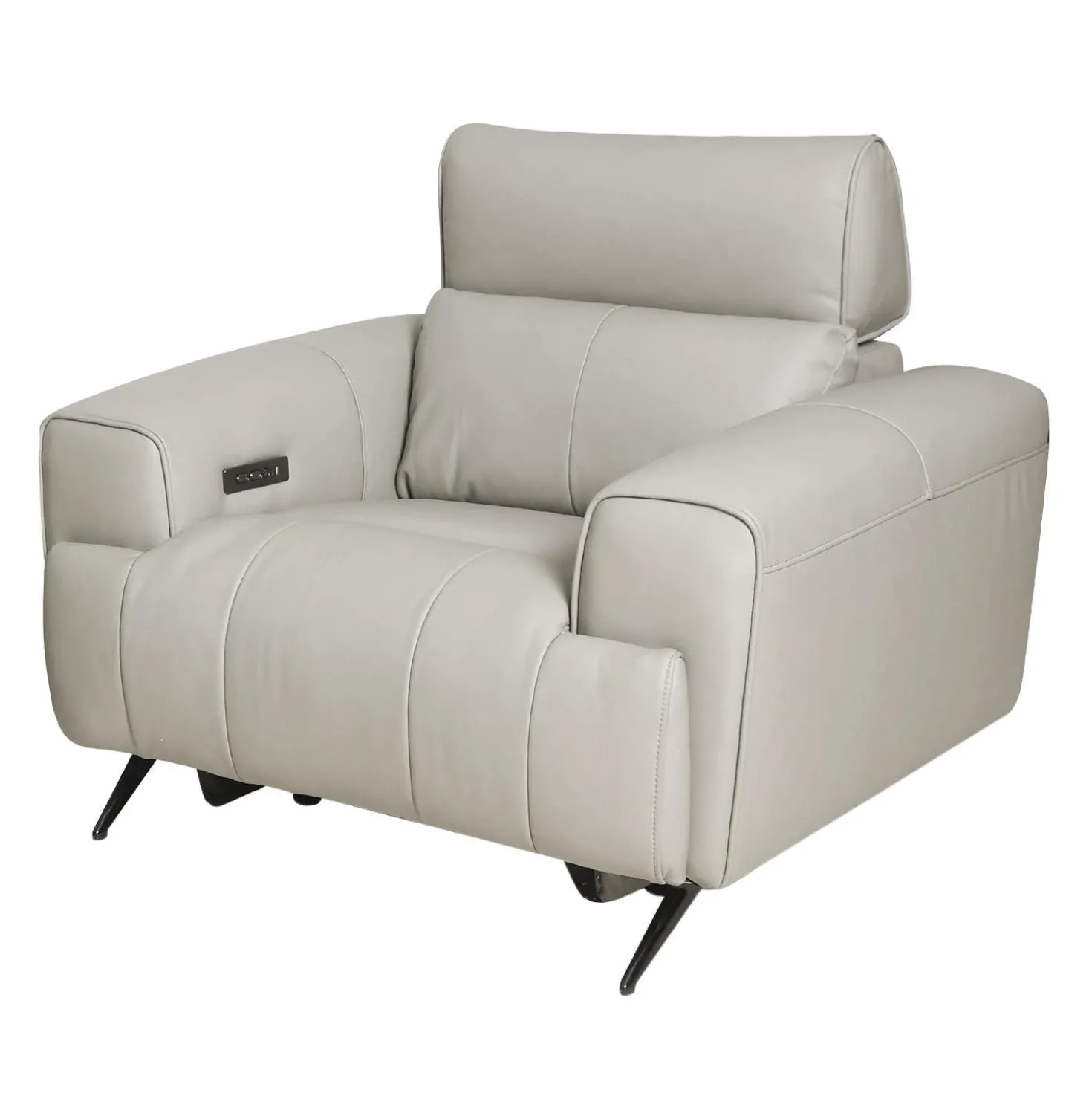 Fauteuil électrique inclinable en cuir véritable