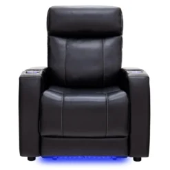 Fauteuil électrique inclinable et système audio intégré - noir