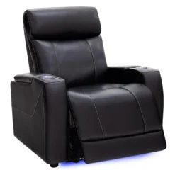 Fauteuil électrique inclinable et système audio intégré - noir