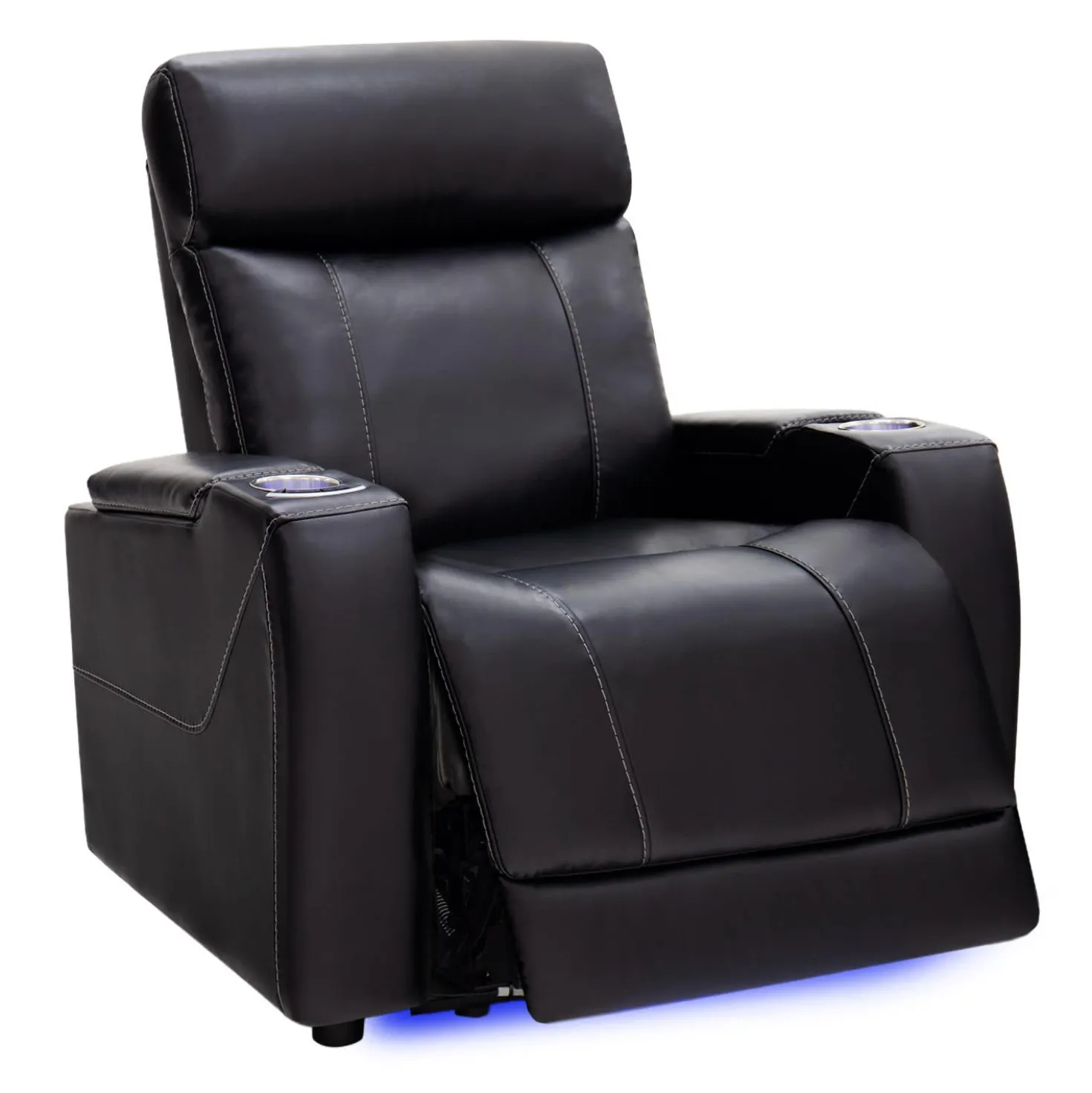 Fauteuil électrique inclinable et système audio intégré - noir