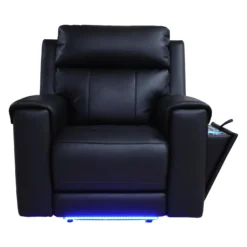 Fauteuil électrique inclinable avec massage, chaleur et console rétractable avec système de son intégré