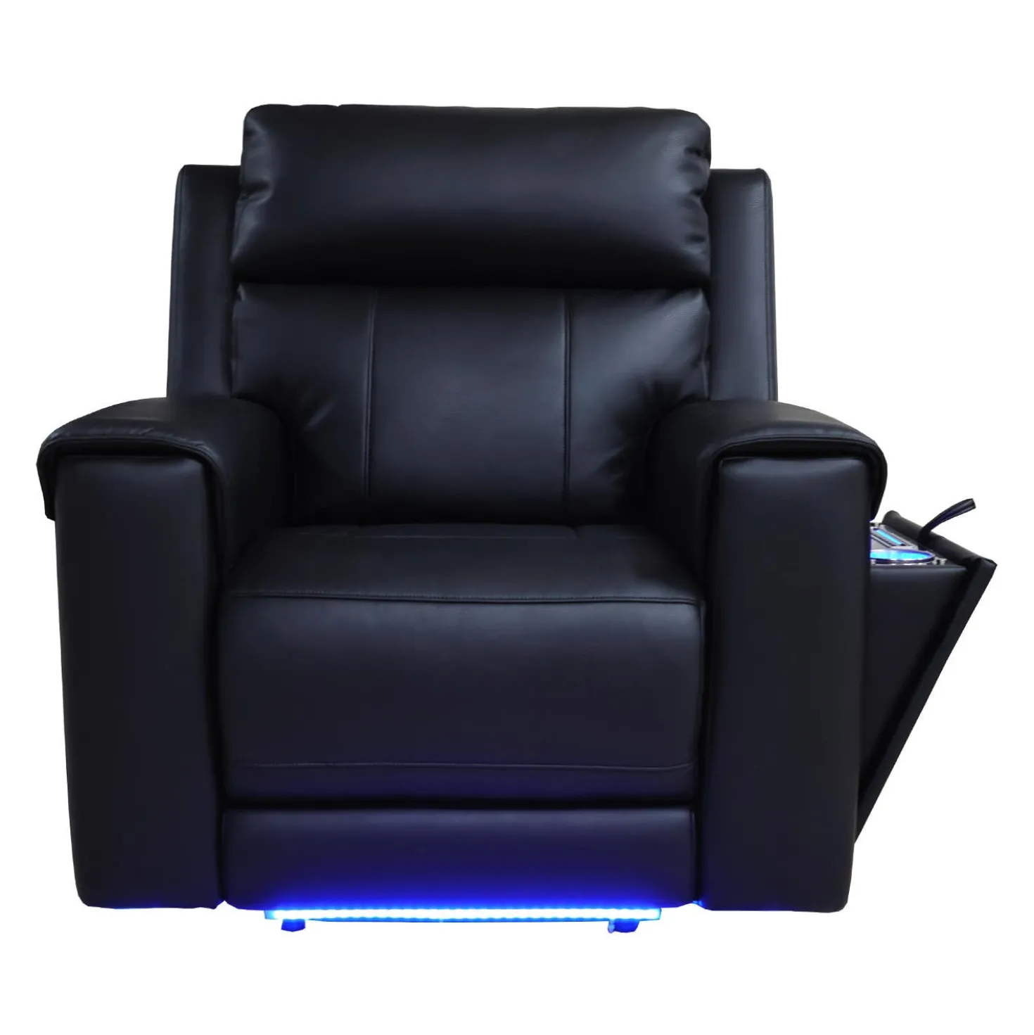 Fauteuil électrique inclinable avec massage, chaleur et console rétractable avec système de son intégré