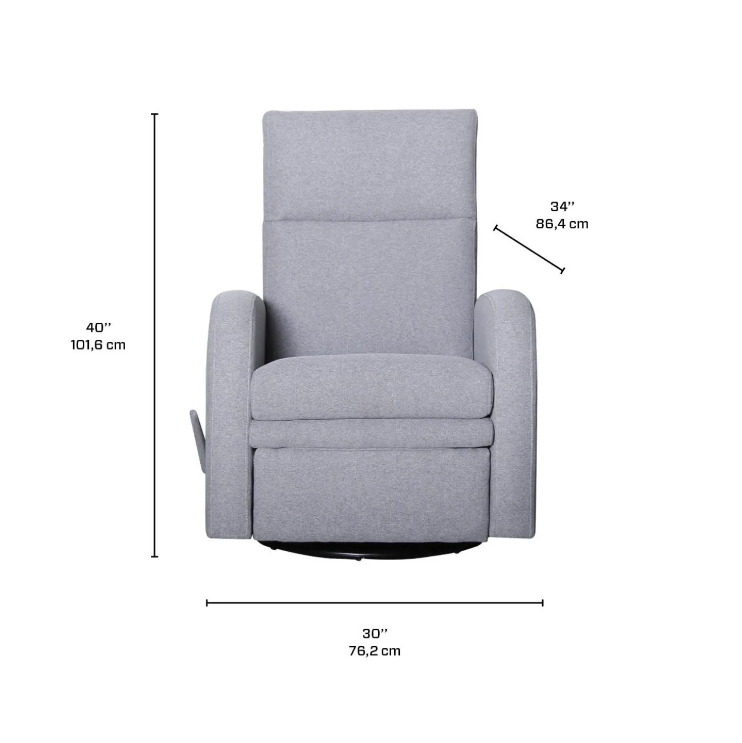 Fauteuil pivotant inclinable