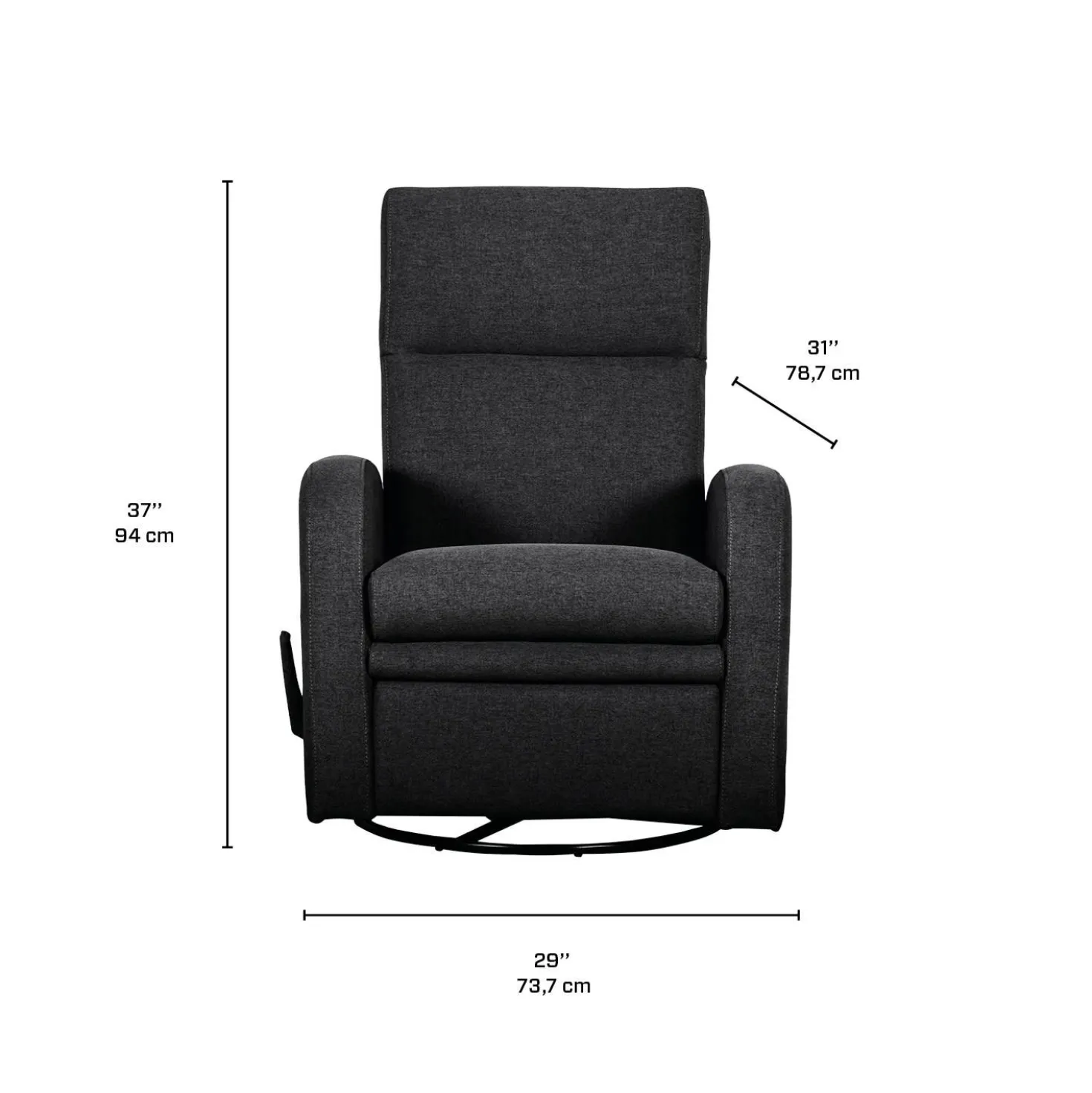 Fauteuil pivotant inclinable
