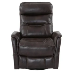 Fauteuil pivotant inclinable en cuir