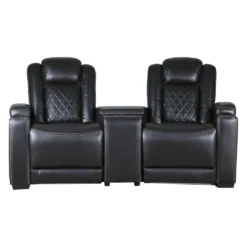 2 fauteuils modulaires électriques inclinables avec console en angle et porte-gobelets - 3 mcx