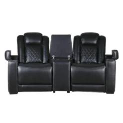 2 fauteuils modulaires électriques inclinables avec console en angle et porte-gobelets - 3 mcx