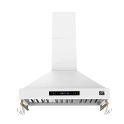 FORNO Hotte de cuisinière murale Cheminée Blanc 35.2" , 375 PI3/MIN-FRHWM5503-36