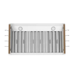 FORNO Hotte de cuisinière murale Cheminée Blanc 35.2