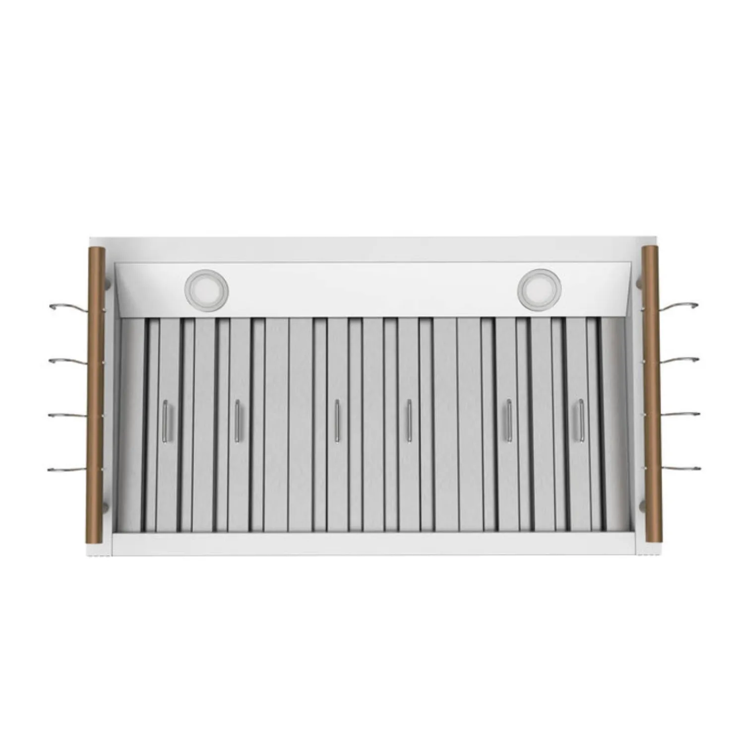 FORNO Hotte de cuisinière murale Cheminée Blanc 35.2" , 375 PI3/MIN-FRHWM5503-36