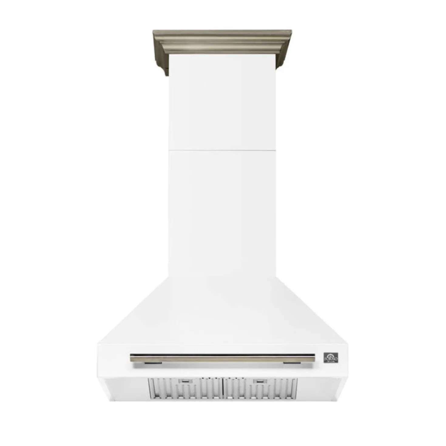 FORNO Hotte murale 30po Cheminée Blanc 30" , 600 PI3/MIN-FRHWM5095-30