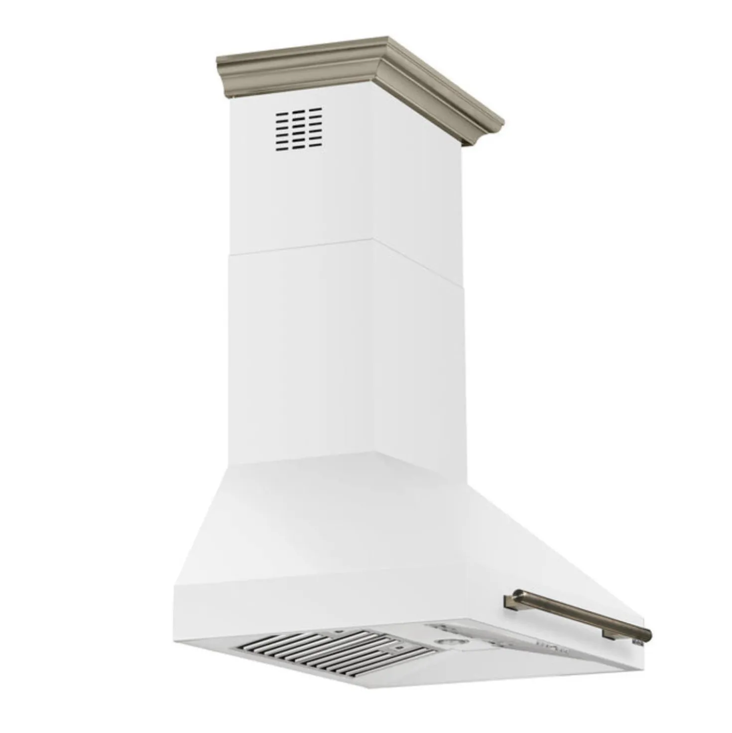 FORNO Hotte murale 30po Cheminée Blanc 30" , 600 PI3/MIN-FRHWM5095-30