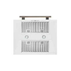 FORNO Hotte murale 30po Cheminée Blanc 30