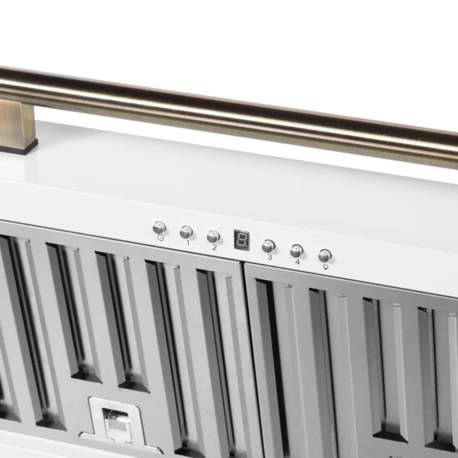FORNO Hotte murale 30po Cheminée Blanc 30" , 600 PI3/MIN-FRHWM5095-30