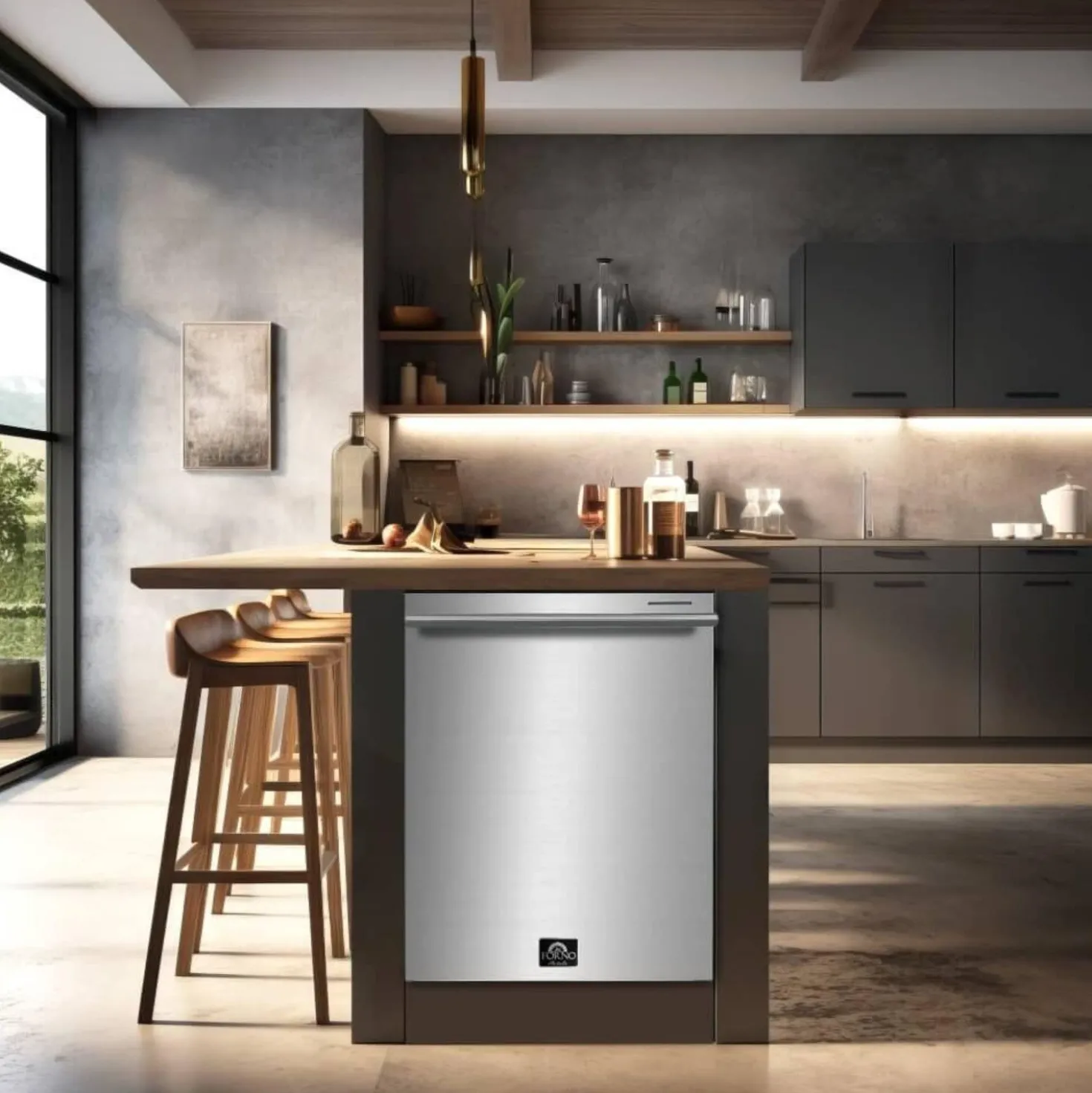 FORNO Lave-vaisselle Encastré Inox 24" 49dB - FDWBI8067-24