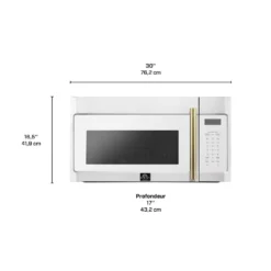 FORNO Micro-ondes/hotte 1,5 pi3, Blanc, 30