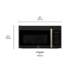 FORNO Micro-ondes/hotte 1,5 pi3, Noir, 30