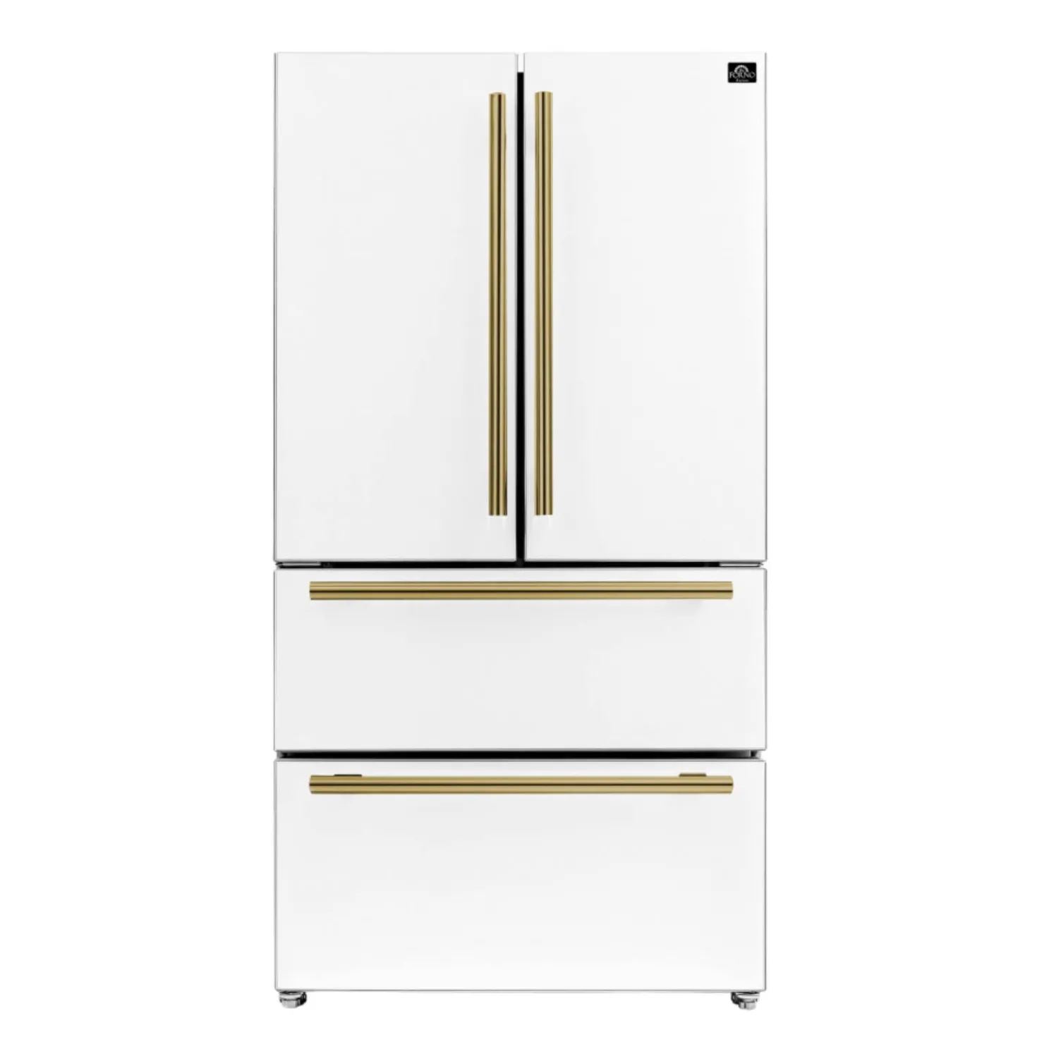 FORNO Réfrigérateur 19,2 pi3 36 po Blanc Portes françaises - FFRBI1820-36